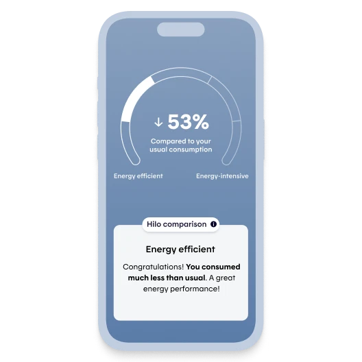 The Hilo app allows you to track your electricity consumption in real time