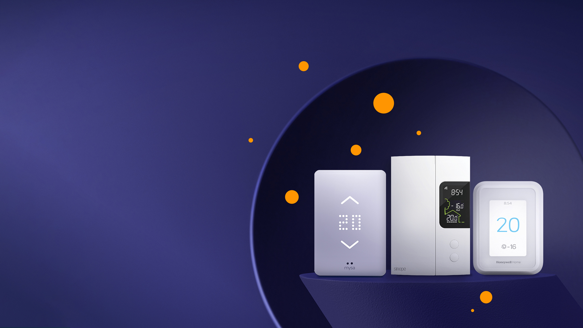 Les thermostats Mysa, Sinopé et Honeywell, compatibles avec Hilo