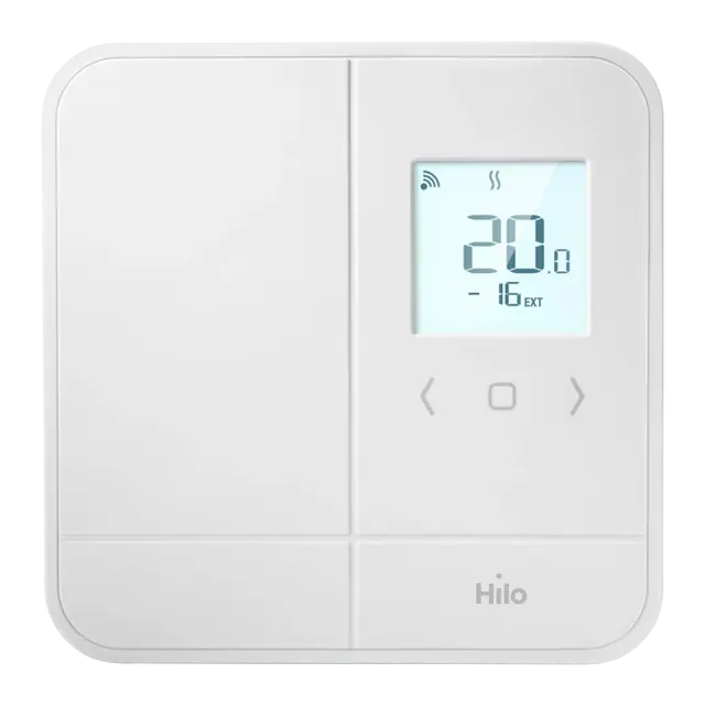 Hilo smart thermostat for electric baseboard and convection heater. Compatible with the following electric heaters: baseboard heaters, convectors and unit heaters with line wall thermostat only.