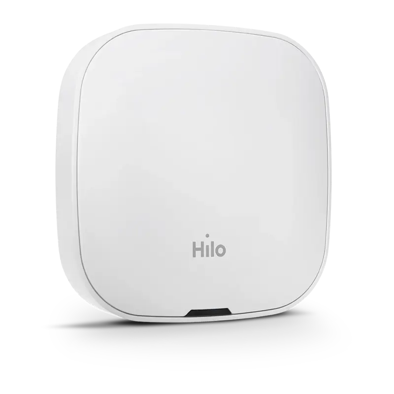 The Hilo hub, the control tower that connects the Hilo app to your compatible products.