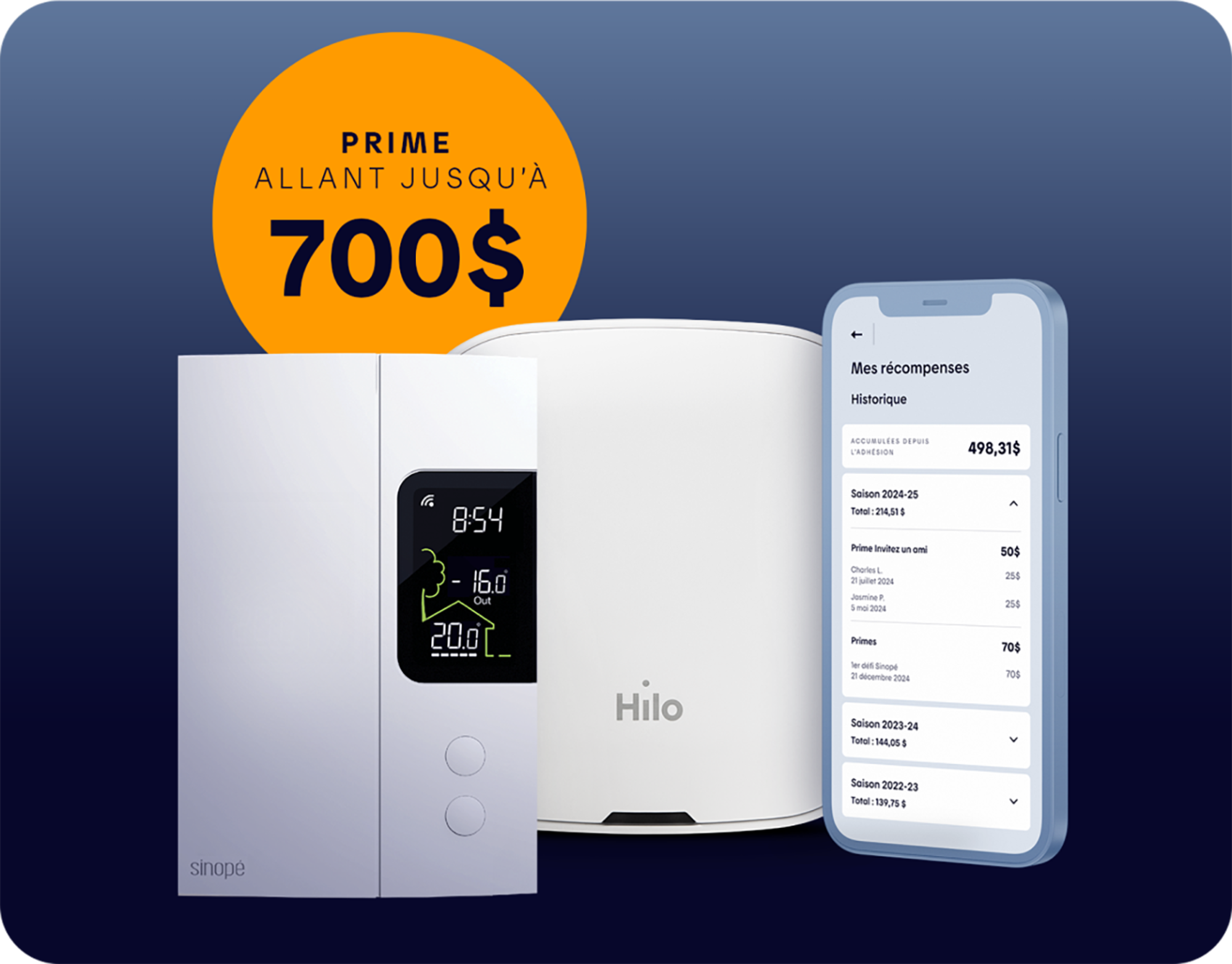 Une prime allant jusqu’à 700 $ pour les appareils connectés compatible avec Hilo