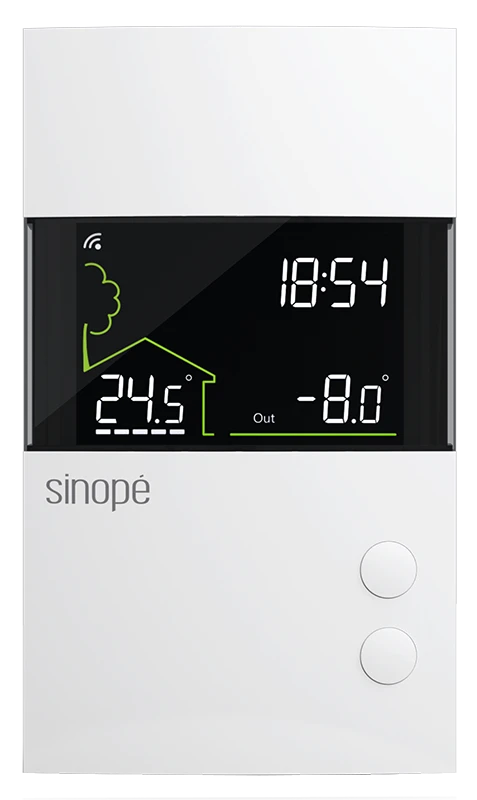 Thermostat intelligent Sinopé TH1300WF ou TH1310WF pour plancher chauffant électrique 3600W