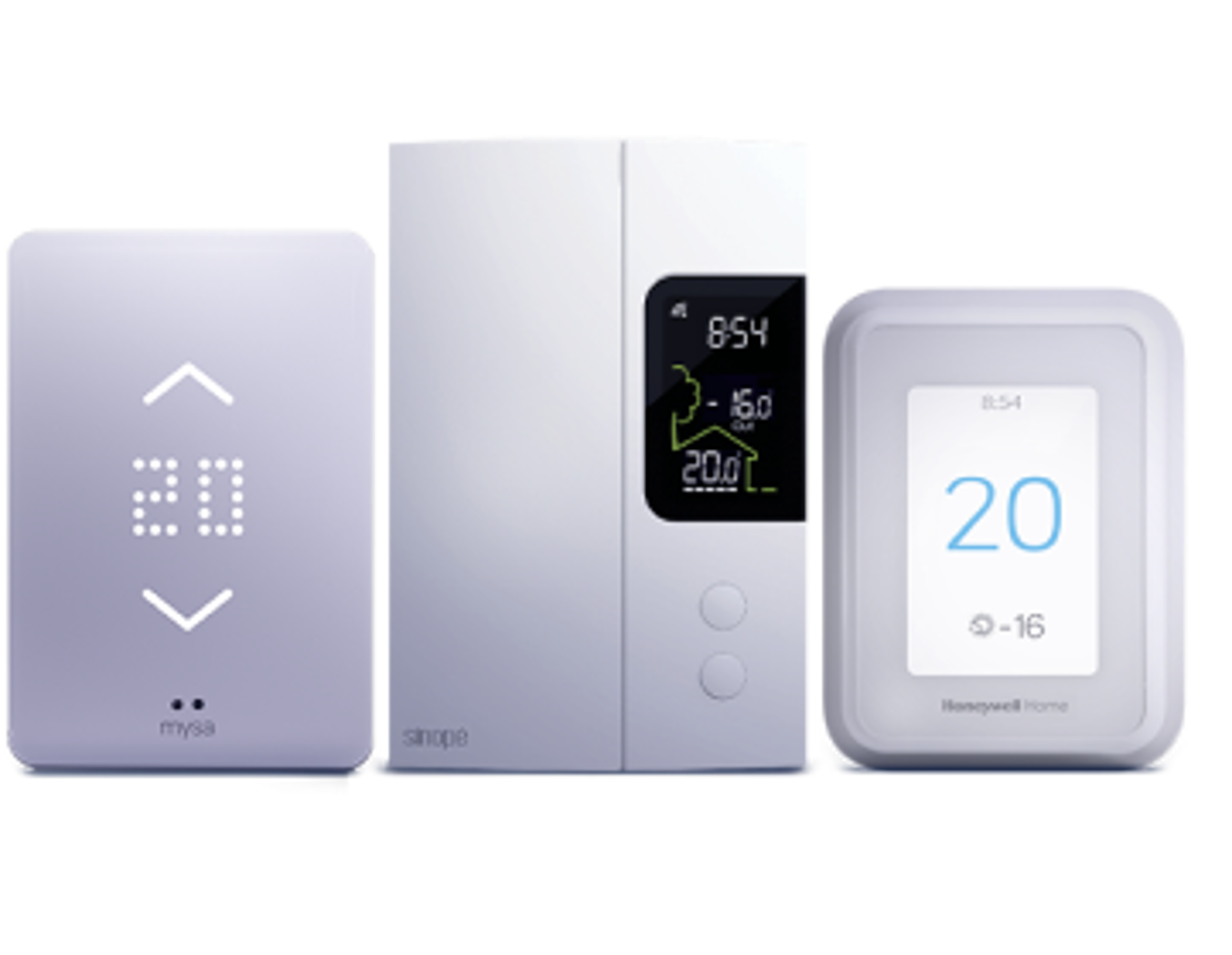 Les thermostats Mysa, Sinopé et Honeywell, compatibles avec Hilo 