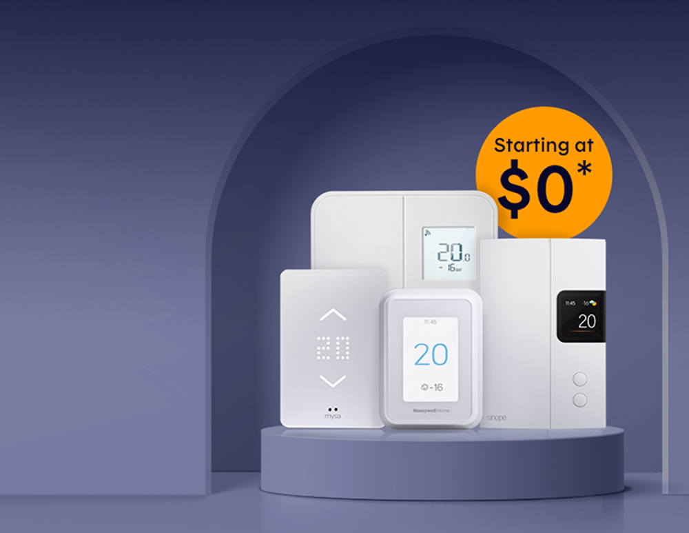 4 thermostat brands starting at $0 and savings