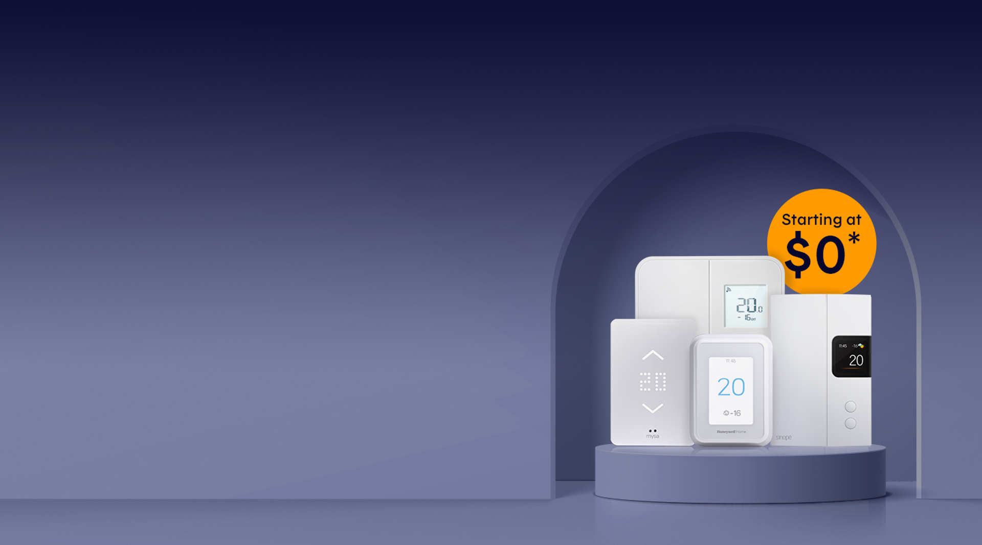 4 thermostat brands starting at $0 and savings