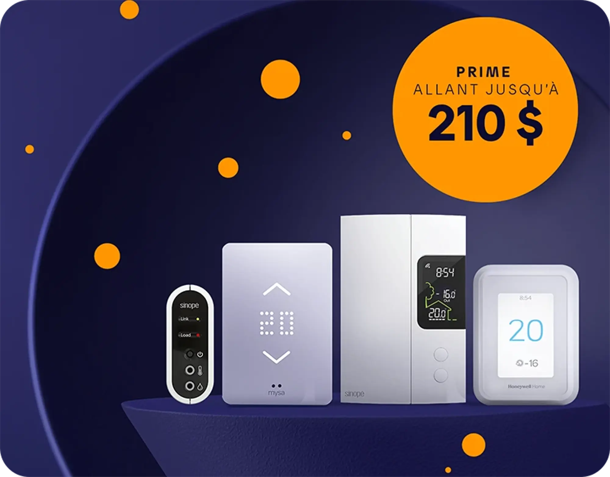 Des primes sur les produits compatibles allant jusqu'à 210 $